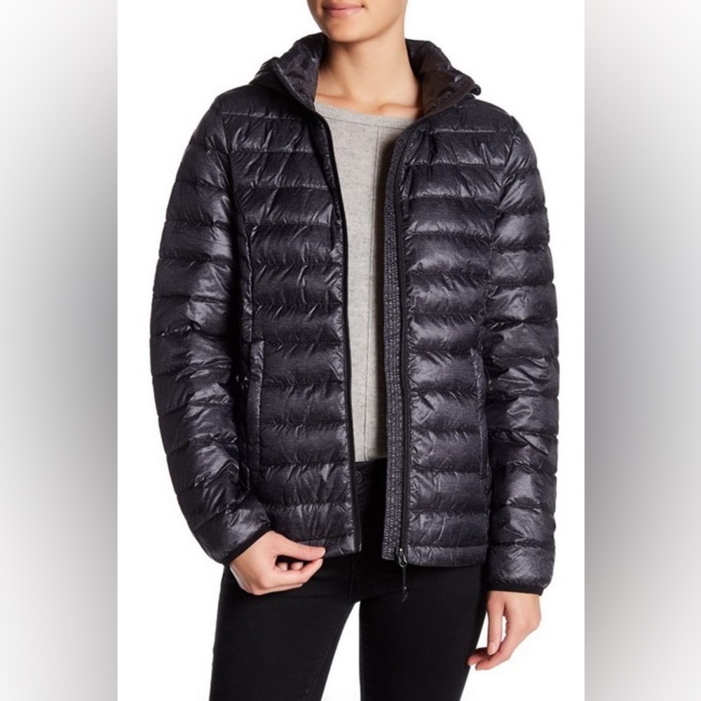 Gerry Miriam Quilted Lightweight Down Jacket Heathered Black Stat